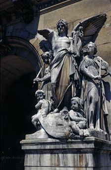 Sculptural group on the main façade of the Opera Theatre (1861-1874)