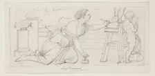 Sculpture, mid-19th century. Creator: Eugene Deveria