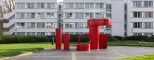Sculpture outside the Rootes Building, University of Warwick, Coventry, Warwickshire, 2015. Artist: James O Davies