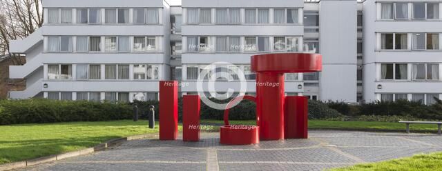 Sculpture outside the Rootes Building, University of Warwick, Coventry, Warwickshire, 2015. Artist: James O Davies.