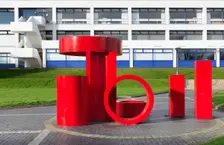Sculpture outside the Rootes Building, University of Warwick, Coventry, Warwickshire, 2015. Artist: James O Davies
