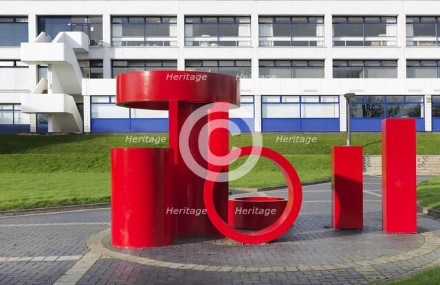 Sculpture outside the Rootes Building, University of Warwick, Coventry, Warwickshire, 2015. Artist: James O Davies.