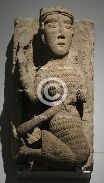 Sculpture of a Kneeling Knight or King, North Spanish, ca. 1175-1225. Creator: Unknown.