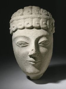 Sculpture of a Head, 700-475 B.C.. Creator: Unknown
