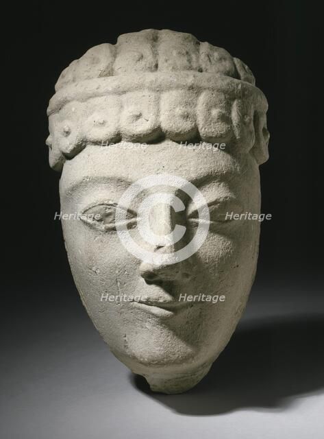 Sculpture of a Head, 700-475 B.C.. Creator: Unknown.