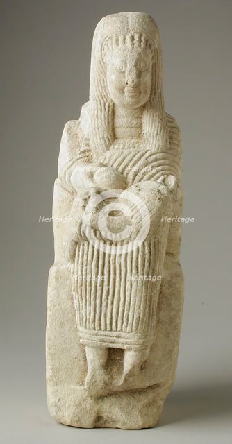 Sculpture of a Mother and Child, Late Roman Period-Early Coptic Period (200-400 CE) or modern. Creator: Unknown.