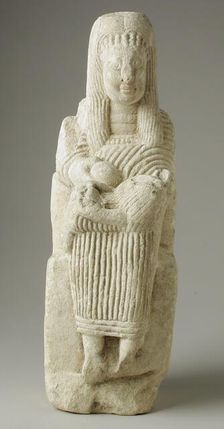 Sculpture of a Mother and Child, Late Roman Period-Early Coptic Period (200-400 CE) or modern. Creator: Unknown