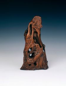 Sculpture of a mountain with monkeys, Qing dynasty, China, 18th century. Creator: Unknown