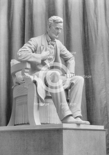 Sculpture of Abraham Lincoln by Mr. Haig Patigian, 1927 Creator: Arnold Genthe.