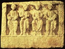 Sculpture of four mother-goddesses, Roman. Creator: Unknown