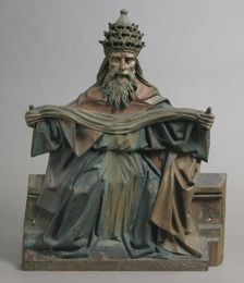 Sculpture of God The Father from Frame, French, late 15th century. Creator: Unknown