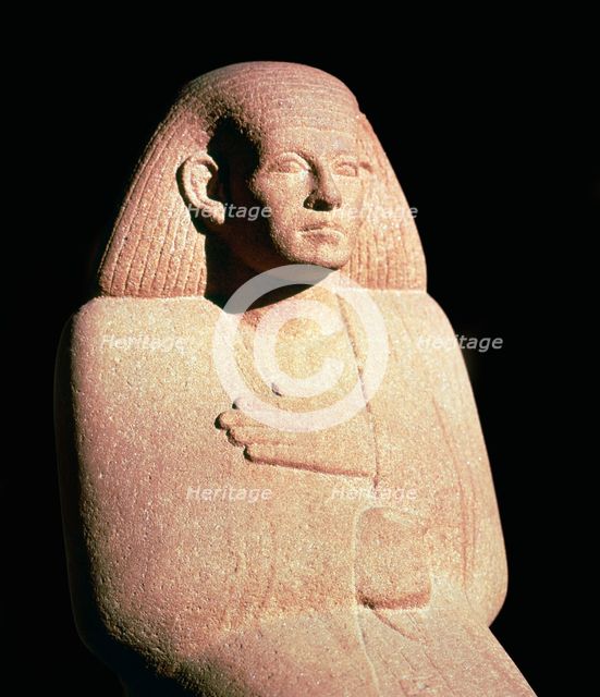 Sculpture of the Egyptian high priest Ankh Rekhu. Artist: Unknown