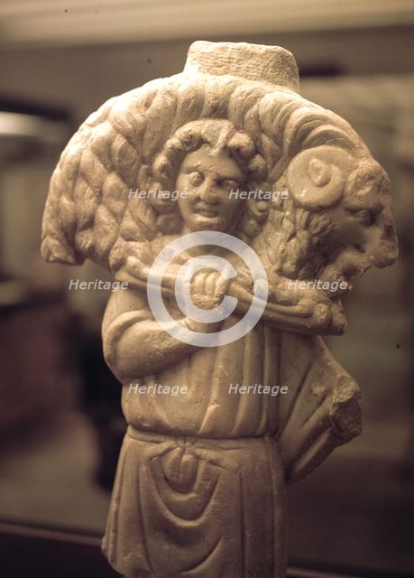 Sculpture of the Good Shepherd, found in Gador.