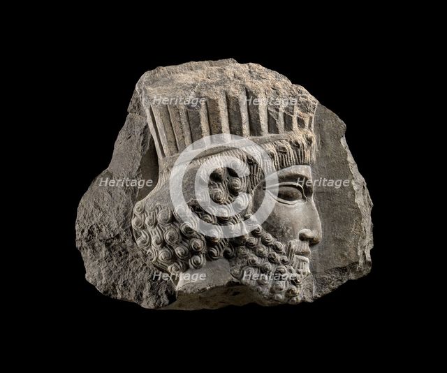 Sculpture of the head of a Persian, 500-450BC. Artist: Unknown.
