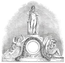 Sculpture of the New Front of Buckingham Palace - Southern Wing, 1850. Creator: Unknown