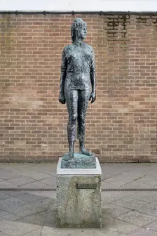 Sculpture of the sculptor Elisabeth Frink by Frederick Edward McWilliam, Harlow, Essex, 2015. Artist: Steven Baker