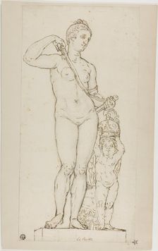 Sculpture of Venus and Cupid, with Mars Armor, n.d. Creator: Unknown