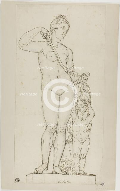 Sculpture of Venus and Cupid, with Mars' Armor, n.d. Creator: Unknown.