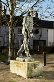 Sculpture of Welsh artist Augustus John by Ivor Robert-Jones, Fordingbridge, Hampshire, 2015. Artist: Steven Baker