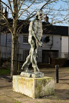 Sculpture of Welsh artist Augustus John by Ivor Robert-Jones, Fordingbridge, Hampshire, 2015. Artist: Steven Baker