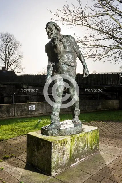 Sculpture of Welsh artist Augustus John by Ivor Robert-Jones, Fordingbridge, Hampshire, 2015. Artist: Steven Baker.