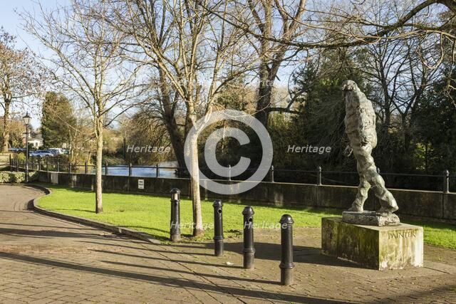 Sculpture of Welsh artist Augustus John by Ivor Robert-Jones, Fordingbridge, Hampshire, 2015. Artist: Steven Baker.