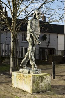 Sculpture of Welsh artist Augustus John by Ivor Robert-Jones, Fordingbridge, Hampshire, 2015. Artist: Steven Baker