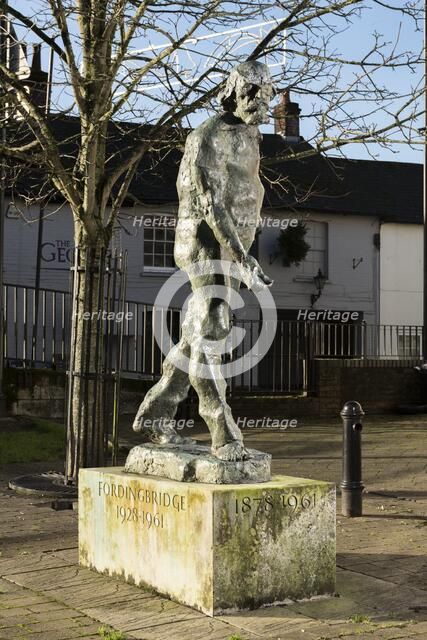 Sculpture of Welsh artist Augustus John by Ivor Robert-Jones, Fordingbridge, Hampshire, 2015. Artist: Steven Baker.