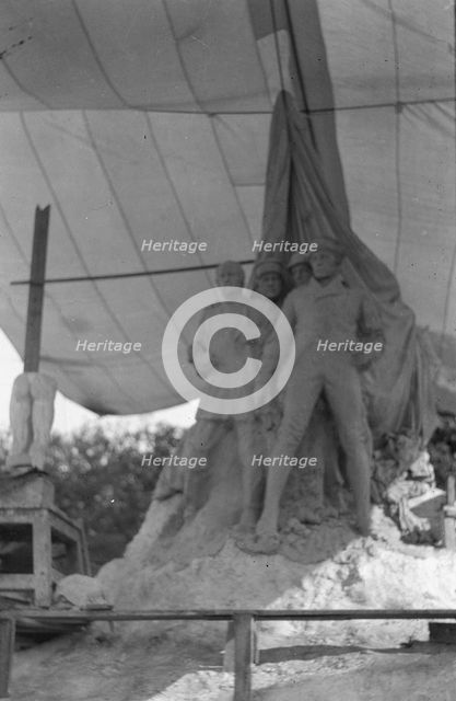 Sculpture by Mr. Gutzon Borglum, between 1915 and 1917. Creator: Arnold Genthe.