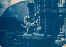 Sculpture de griffon sur un chantier à Marseille (Sculpture of a Griffin..., c. 1866-1868. Creator: Adolphe Terris