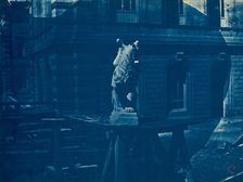 Sculpture de griffon sur un chantier à Marseille (Sculpture of a Griffin..., c. 1866-1868. Creator: Adolphe Terris