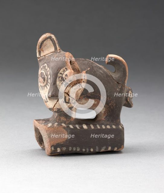 Sculpture Fragment of Feline Standing on Rectangular Form, A.D. 1000/1470. Creator: Unknown.