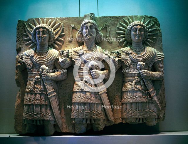 Sculpture in high relief of gods, Palmyra, c2nd - 1st century BC. Artist: Unknown