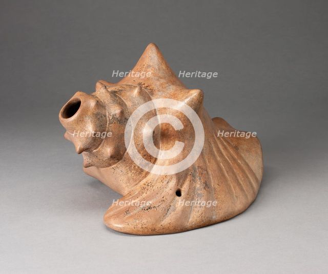 Sculpture in the Form of a Conch Shell, Possibly a Trumpet, 200 B.C./A.D. 200. Creator: Unknown.