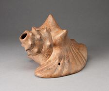Sculpture in the Form of a Conch Shell, Possibly a Trumpet, 200 B.C./A.D. 200. Creator: Unknown