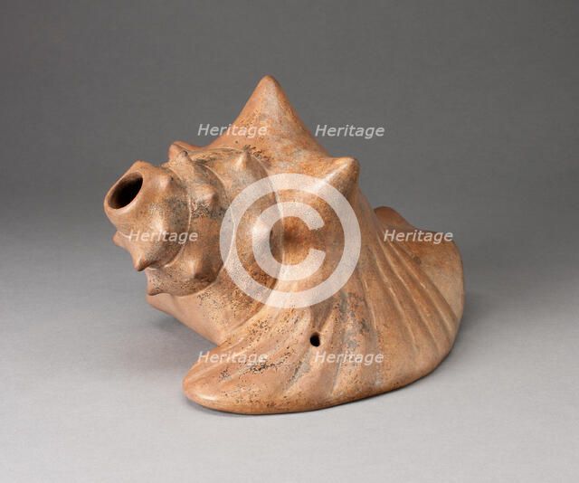 Sculpture in the Form of a Conch Shell, Possibly a Trumpet, 200 B.C./A.D. 200. Creator: Unknown.