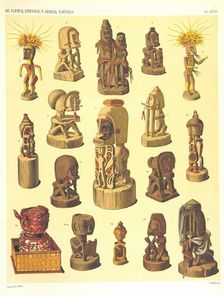 Sculptures from Dutch New Guinea, 1893. Creator: Unknown