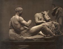 Sculptures from the Parthenon, British Museum, c. 1870s. Creator: Adolphe Braun (French, 1812-1877)