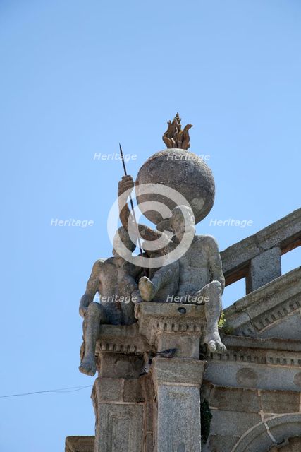 Sculptures in Evora, Portugal, 2009. Creator: Samuel Magal.