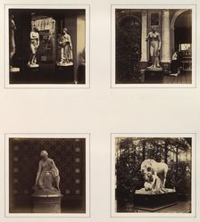[Sculptures of the Medici Venus and Pomona, Venus, Esmeralda, and the Mourners], ca. 1859. Creator: Attributed to Philip Henry Delamotte