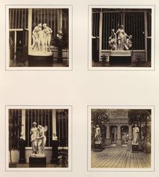 [Sculptures of Hylas and the Nymphs, Allegorical Figures of the Three Fates, Zephyr wo..., ca. 1859. Creator: Attributed to Philip Henry Delamotte