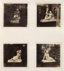 [Sculptures of Sabrina, an Allegorical Figure of Morning, a Nereide, and Eve Listening], ca. 1859. Creator: Attributed to Philip Henry Delamotte