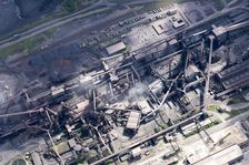 Scunthorpe Steel Works, Lincolnshire, 2018. Creator: Emma Trevarthen