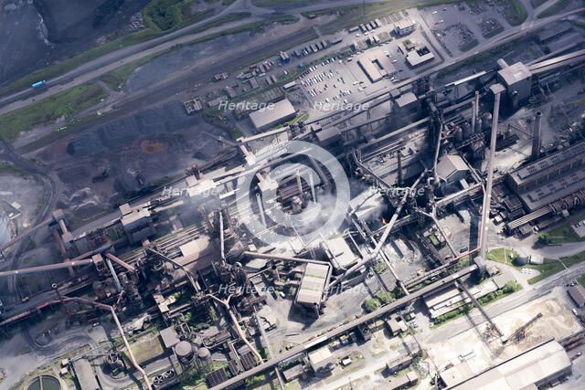 Scunthorpe Steel Works, Lincolnshire, 2018. Creator: Emma Trevarthen.