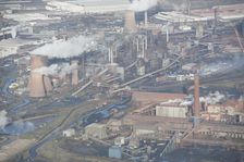 Scunthorpe Steel Works, North Lincolnshire, 2016. Creator: Dave MacLeod