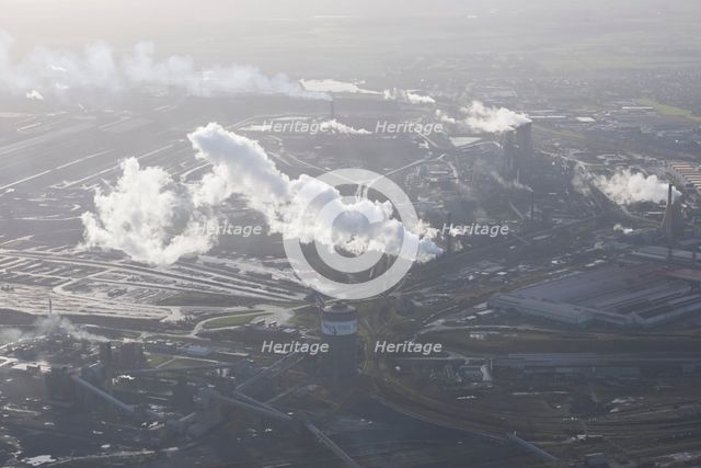 Scunthorpe Steel Works, North Lincolnshire, 2016. Creator: Dave MacLeod.