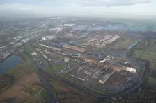 Scunthorpe Steel Works, North Lincolnshire, 2016. Creator: Dave MacLeod