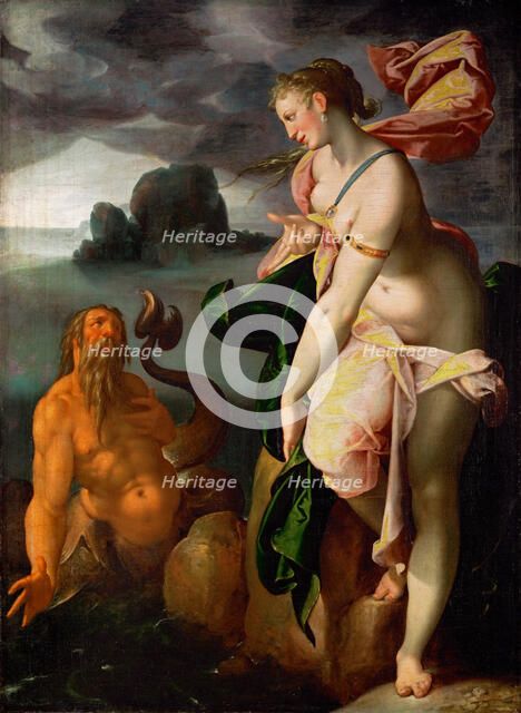 Scylla and Glaucus, ca 1580-1582. Artist: Spranger, Bartholomeus (1546-1611)