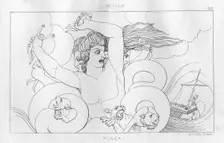 Scylla, the sea monster, c1833. Creator: Unknown