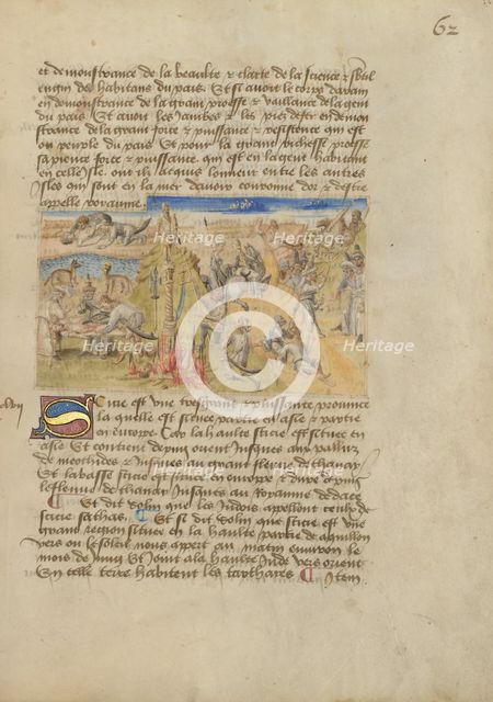 Scythia; Livre des merveilles du monde (Book of the Marvels of the World), about 1460-1465. Creator: Master of the Geneva Boccaccio.